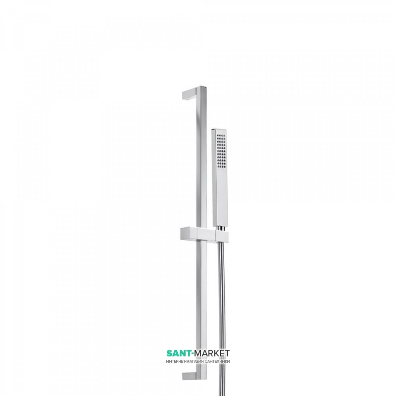 Душевой гарнитур со штангой Tres Cuadro/Slim латунь хром 03433603