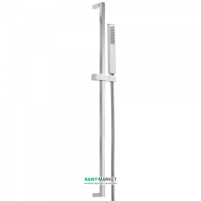 Душевой гарнитур со штангой Tres Cuadro/Slim латунь хром 03433604