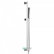 Душовий гарнітур зі штангою Tres Cuadro латунь чорний/хром 607934