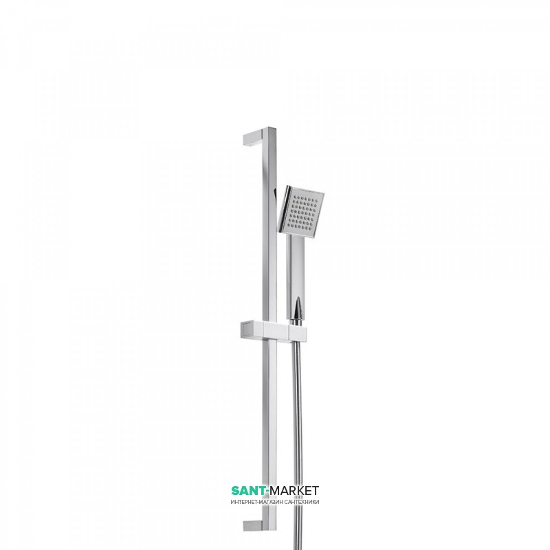 Душевой гарнитур со штангой Tres Cuadro-mini латунь хром 134512