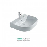 Раковина для ванной Galassia  Lavabo подвесная с отверстием под смеситель с переливом белый 5205