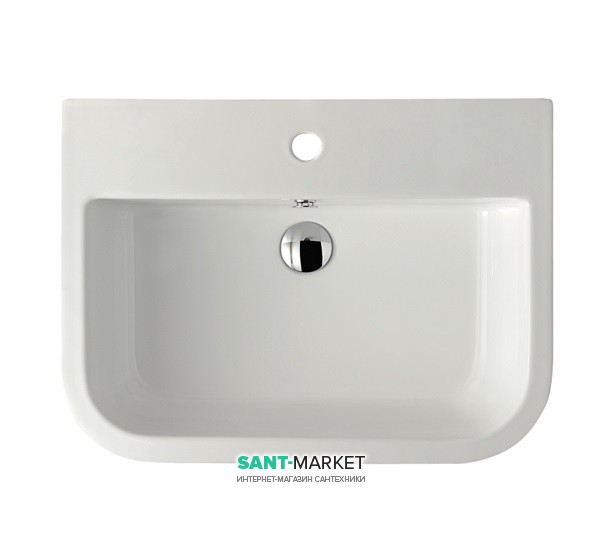 Раковина для ванной Galassia  Xes подвесная с отверстием под смеситель c переливом белый 9921