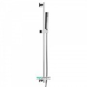 Душевой гарнитур со штангой Tres Cuadro латунь черный/хром 607934