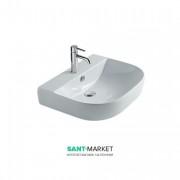 Раковина для ванной Galassia  Lavabo подвесная с отверстием под смеситель с переливом белый 5205