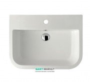 Раковина для ванної Galassia Xes підвісна з отвором під змішувач c переливом білий 9921