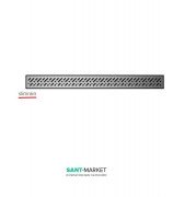 Решітка для душового трапа Radaway Slim Rain 550 мм нержавіюча сталь 5R055SR