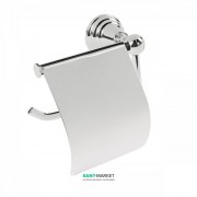 Держатель для туалетной бумаги Tres Retro-Tres настенный с крышкой металл хром 12463605