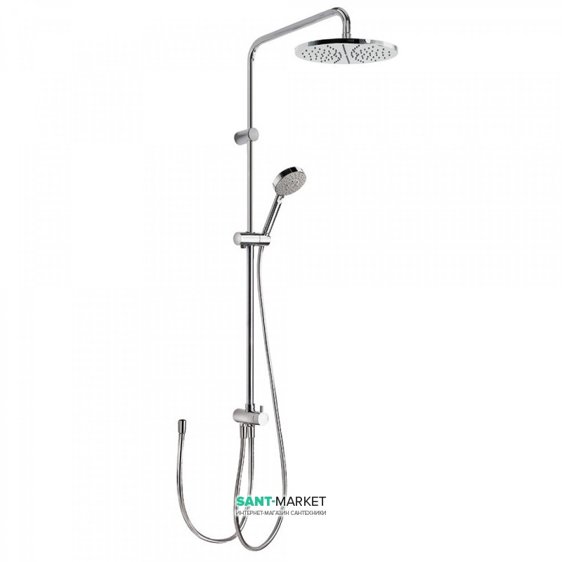 Душова система Tres Eco-Term з верхнім і ручним душем латунь хром 161475