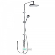 Душевая система Tres с верхним и ручным душем латунь хром 161214