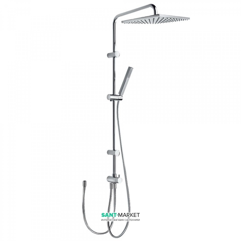 Душевая система Tres с верхним и ручным душем латунь хром 06163508