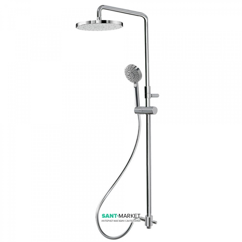 Душевая система Tres с верхним и ручным душем латунь хром 161213