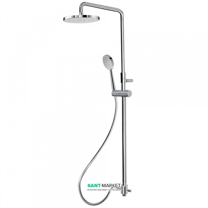 Душевая система Tres с верхним и ручным душем латунь хром 06163509