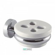 Підставка для зубних щіток Tres Max-Tres настінна метал/кераміка білий/хром 16163616