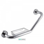 Поручень для ванны с мыльницей Tres Max-Tres металл хром 134183