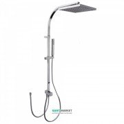 Душевая система Tres Cuadro Tres с верхним и ручным душем латунь хром 107926