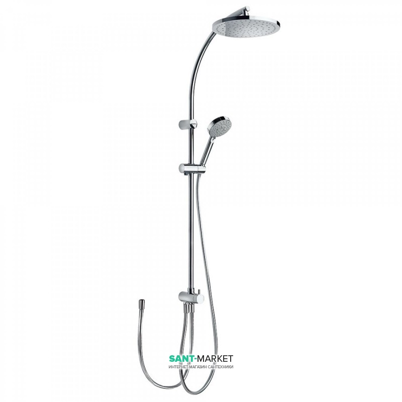 Душова система Tres з верхнім і ручним душем латунь хром 161476