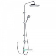 Душевая система Tres с верхним и ручным душем латунь хром 161214