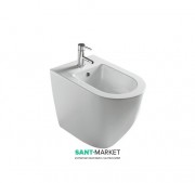 Біде Galassia Dream підлогове з отвором під змішувач з переливом білий 7311