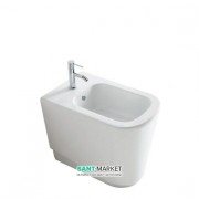 Биде Galassia Meg11 напольное с отверстием под смеситель с переливом белый 5410