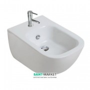 Біде Galassia Wall-Hung підвісне з отвором під змішувач з переливом білий 6112