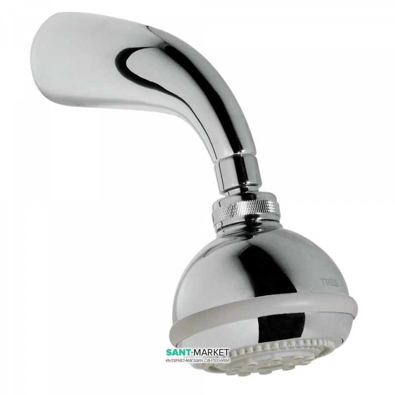 Лейка для верхнього душа Tres Eco Ø93 мм з гідромассажемі Plus хром 134818