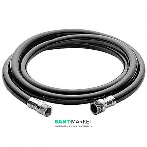 Шланг для душа Tres 130 см для перукарні чорний 9134887