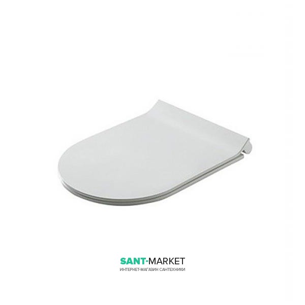 Сиденье с крышкой для унитаза Galassia Meg11 тонкое с микролифтом белый 5478