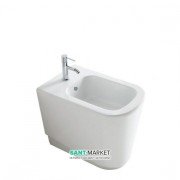 Біде Galassia Meg11 підлогове з отвором під змішувач з переливом білий 5410