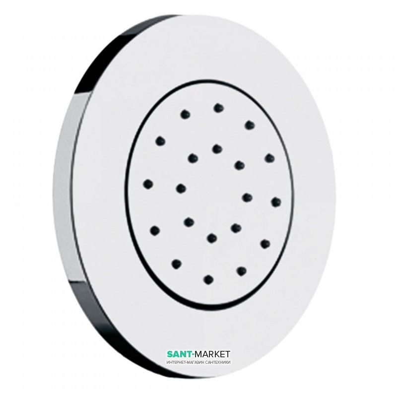 Гідромасажна форсунка Tres Ø 130 мм з 1 видом поворотного струменя хром 9161515