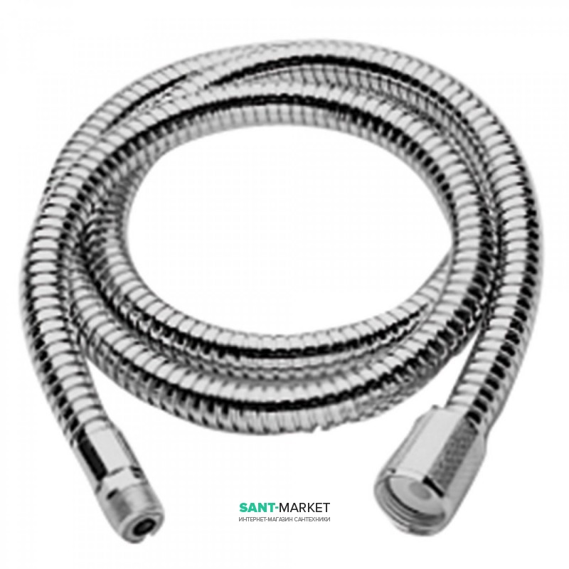 Шланг для душа Tres 125 см с двойной оплеткой хром 9134867