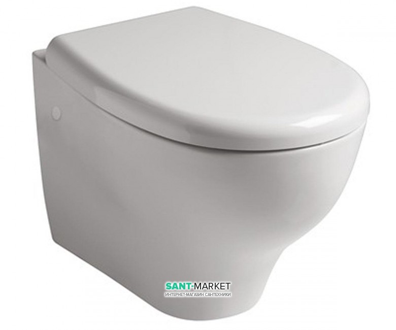 Унитаз Galassia Eden напольный без бачка с сиденьем белый 7215