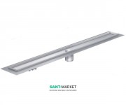 Душевой канал ACO ShowerDrain C 70х685 мм с вертикальным выпуском без фланца без сифона нержавеющая сталь 408729