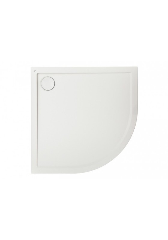 Душовий піддон Roca Aeron 90х90 см чверть кола штучний камінь білий A276280100