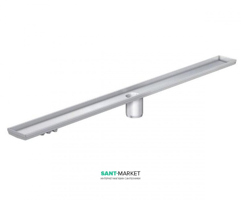 Душевой канал ACO ShowerDrain C 70х685 мм с вертикальным выпуском без сифона без фланца нержавеющая сталь 408750