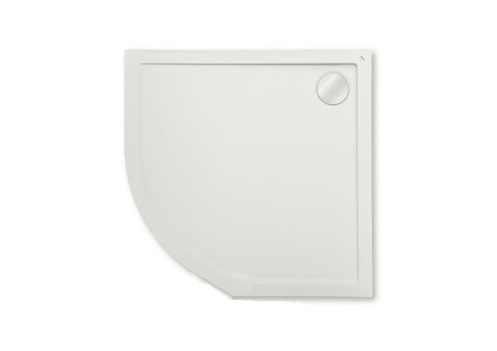 Душовий піддон Roca Aeron 80х80 см чверть кола штучний камінь білий A276283100