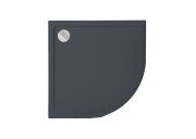 Душовий піддон Roca Aeron 90х90 см чверть кола штучний камінь графіт A276280200