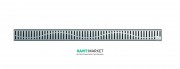 Решетка для сливного трапа ACO ShowerDrain C Волна 985 мм нержавеющая сталь 408560