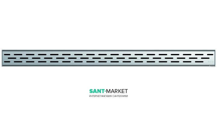 Решетка для сливного трапа ACO ShowerDrain C Линия 685 мм нержавеющая сталь 408585
