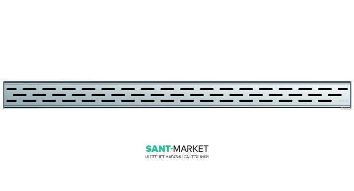 Решетка для сливного трапа ACO ShowerDrain C Линия 885 мм нержавеющая сталь 408587
