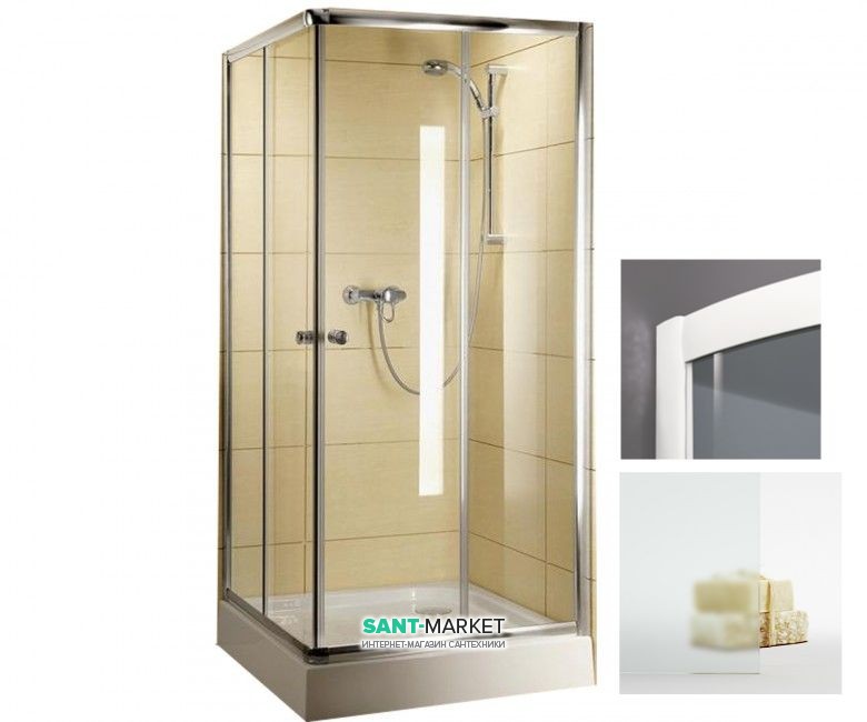 Душова кабіна Radaway Classic C90 білий профіль / матове скло 30050-04-02