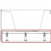 Ножки для ванны Ravak Asymmetric металл металлик/белый CY44000000