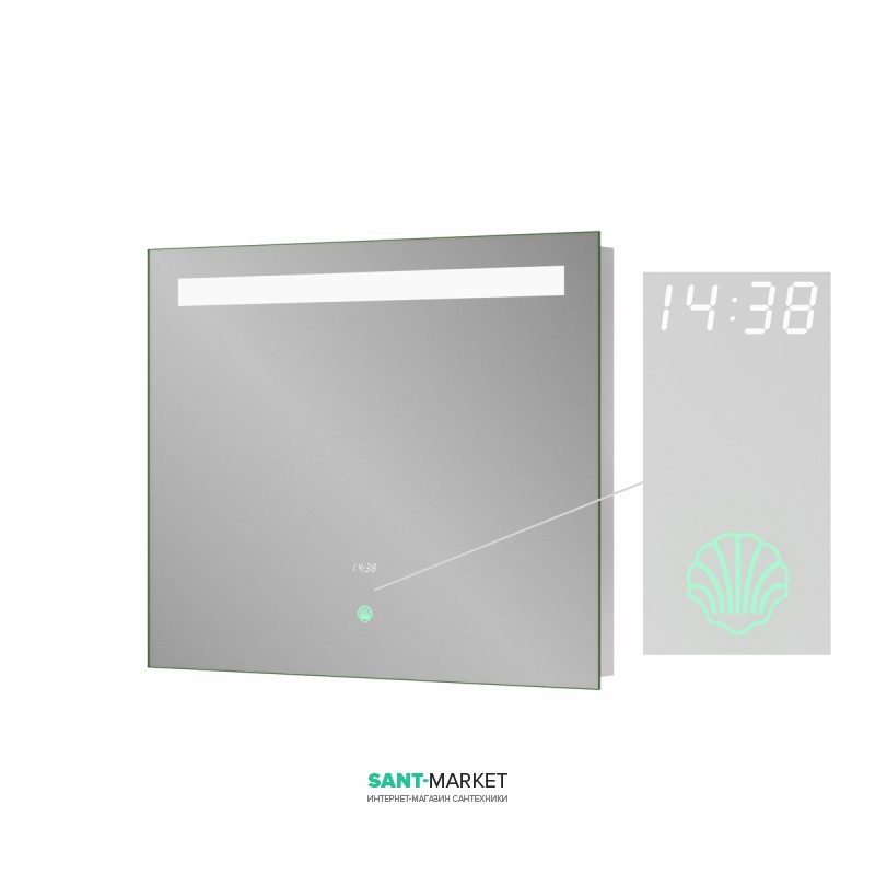 Дзеркало для ванної Sanwerk Lava DeLuxe 90х65 см з LED-підсвіткою ZL0000123