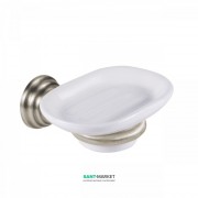 Мыльница для ванной Tres Retro-Tres с настенным держателем керамика/металл белый/сталь 02463610AC