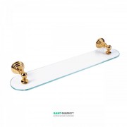 Полочка для ванной Tres Retro-Tres прозрачное стекло/металл золото 02463615OR