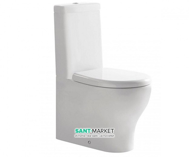 Унитаз Galassia Eden напольный без бачка без сиденья белый 7217