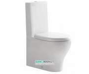 Унитаз Galassia Eden напольный без бачка без сиденья белый 7217