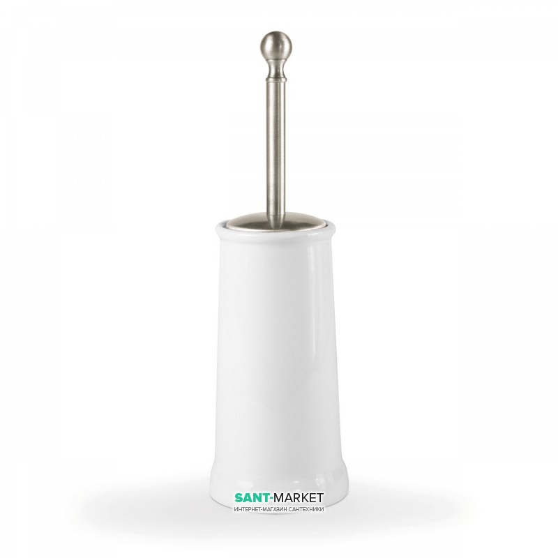 Йоржик для унітазу Tres Retro-Tres підлоговий кераміка/метал білий/сталь 02463604AC