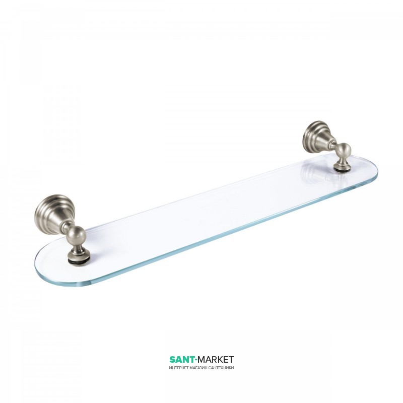 Поличка для ванної Tres Retro-Tres прозоре скло / метал сталь 02463615AC