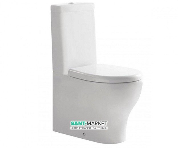 Унитаз Galassia Eden напольный без бачка без сиденья белый 7217