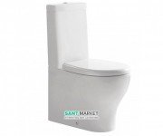 Унітаз Galassia Eden підлоговий без бачка без сидіння білий 7217